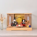 雛人形 お祝い ケース入り コンパクト ひな人形 おぼこ 丸顔 白木ケース おしゃれ お雛様 金 親王飾り かわいい 電気付 2025