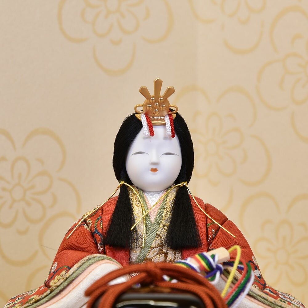雛人形 コンパクト 木目込み 一秀 ひな人形 親王飾り 平飾り かわいい おしゃれ コンパクト 小さい ミニ お雛様 おひな様 2025 25-g-5
