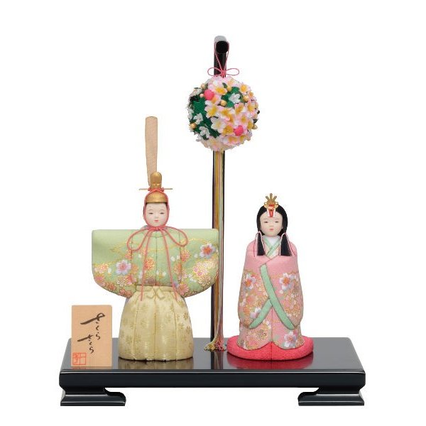 雛人形 一秀 木目込み ひな人形 立ち雛 立雛 親王飾りコンパクト ミニ お雛様 初節句飾り おしゃれ 小さい ミニ お雛様 おひな様 2021
