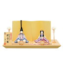 雛人形 コンパクト 木目込み 一秀 ひな人形 親王飾 紫音雛17号 伝統工芸品 かわいい ひな人形 木目込 お雛様 おしゃれ 可愛い まる顔 2025 25-h...