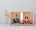 雛人形 コンパクト ひな人形 親王飾り 平飾り 青 紺 刺繍 白 ホワイト orijin かわいい おしゃれ モダン 初節句 お雛様 おひな様 2024 大35...
