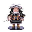 五月人形 幸一光 5月人形 お祝い 大将飾り 尊 たける 銀黒小札 黒糸威 銀仕立 かわいい かっこいい コンパクト 人形のみ