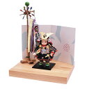 五月人形 幸一光 5月人形 お祝い 大将飾り 栓台飾り 翔 しょう 黒小札 紺糸威 かわいい かっこいい コンパクト 栓台 屏風 鯉幟