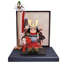 五月人形 幸一光 5月人形 お祝い 大将飾り 出飾り 凛 りん 黒小札 赤糸威 かわいい かっこいい コンパクト 鯉幟