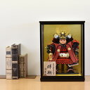 五月人形 コンパクト 大将飾り 子供大将 ケース飾り 名将 武将 6号 徳川家康 ガラス 前扉 5月人形 モダン おしゃれ かっこいい