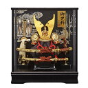 五月人形 兜飾り コンパクト 兜 ガラスケース飾り kabuto-49 165-712 5月人形 オルゴール付き