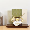 五月人形 コンパクト 伊達政宗 「最短出荷対応品」おしゃれ 兜飾り 8号 白金 白 伊達兜 平飾り 手漉き和紙 おしゃれ 名将武将 モダン 木 木製 台 ミニ ...