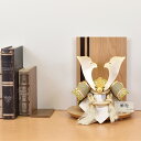 五月人形 5月人形 コンパクト 兜飾り -翔- 若草 中白 8号 木製 緑 白 茶 モダン おしゃれ 節句飾り 男の子 カッコいい