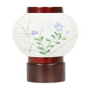 盆提灯 コンパクト ちょうちん 提灯 初盆 創作 モダン シンシア絹絵入 組立不要 LED 外火袋絹張り 電池式 ミニ かわいい 2025