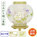 盆提灯 コンパクト ちょうちん 提灯 初盆 創作 モダン ミニ 花しおり ぷちあかり絹二重絵 たまはな 新作 組立不要 電気コード式 かわいい 8720-06-...