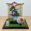 リュウコドウ ちりめん 飾り 夏 初盆 縮緬細工 朝顔飾りセット インテリア 手作り 和雑貨 コンパクト ミニ かわいい 2025