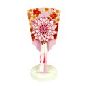 羽子板 単品 お祝い 7号 舞桜 つまみ細工 板台付 赤 ピンク おしゃれ かわいい 可愛い コンパクト モダン 2025 1005-07-650 2025