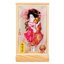 羽子板 お祝い コンパクト 羽子板飾り 初正月飾り 10号 小春 ケース飾り 木目 ガラスケース おしゃれ かわいい コンパクト 2025