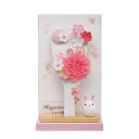 羽子板 コンパクト おしゃれ つまみ細工 ミニ かわいい 初正月 マンション 9号 (高さ34cm) 美鈴 名前入れ ケース入り 飾り 木製 女の子 初節句 お...