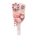 羽子板 コンパクト おしゃれ つまみ細工 ミニ かわいい 初正月 マンション 7号 (高さ21cm) 飾り 木製 女の子 初節句 お祝い 小型 日本製 国産 モ...