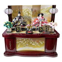 雛人形 久月 ひな人形 お祝い 収納飾り 収納式 親王飾り 二人飾り 2人飾り 赤 金 おしゃれ かわいい おしゃれ 可愛い 2025