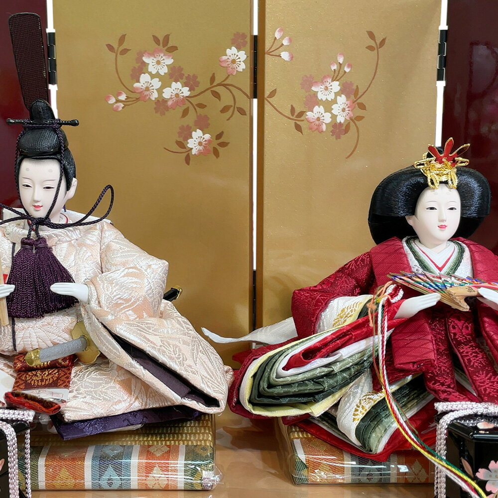 雛人形 久月 ひな人形 お祝い 収納飾り 収納式 銘木 栃 親王飾り 二人飾り 2人飾り 金 茶 おしゃれ かわいい おしゃれ 可愛い コンパクト 2025