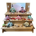 雛人形 ひな人形 久月 お祝い 七人飾り 三段飾り 組立簡単 木目 かわいい おしゃれ モダン お雛様 おひな様2025