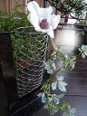 お正月のお花や クリスマスのお花 お玄関先に置かれても素敵です。『フラワーアイアン ベース』(3)