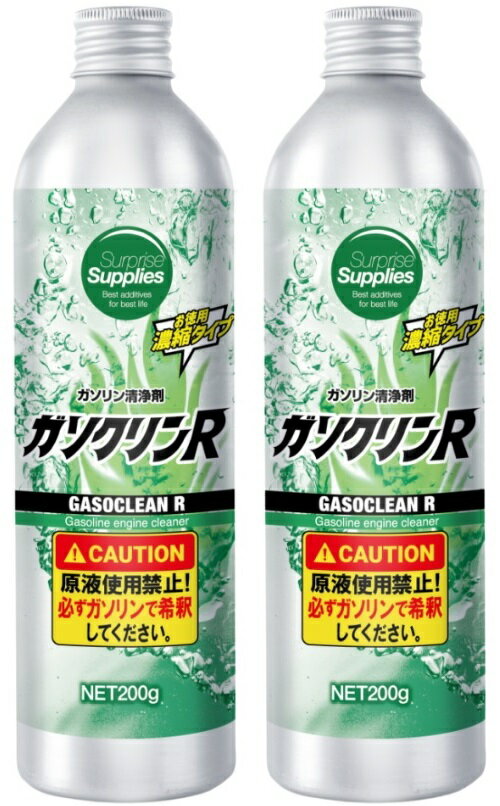 ガソクリンR ガソリンエンジン清浄剤 200g x2 (400g) オイル添加剤 燃料添加剤 ガソリン添加剤
