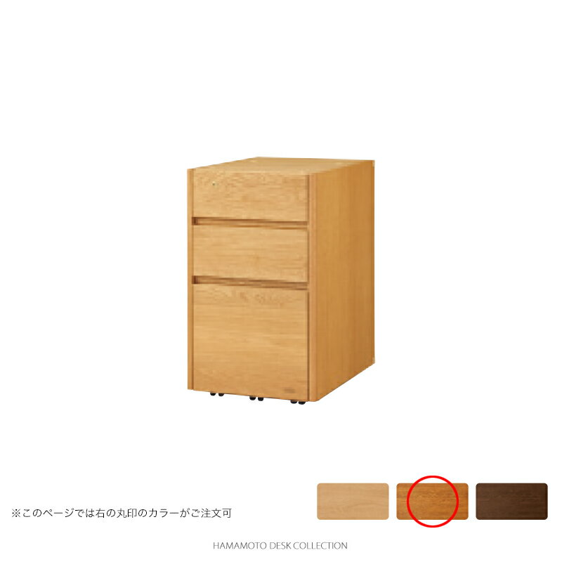 浜本工芸 学習机 No.6000タイプ 移動袖A 天板なし [品番:No.6000移動袖AD60] (奥行き60cm用, ダークオーク色)【店頭受取対応商品】