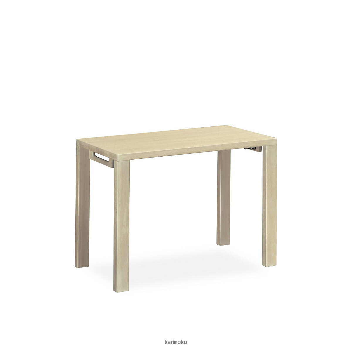カリモク 学習机 ボナシェルタ デスク 平机 (幅100cm, 奥行き60cm, シアーホワイト色)【全国送料無料】【同梱不可】【店頭受取対応商品】