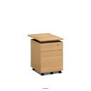カリモク 学習机 SS0476 ワゴン (デスク奥行き60cm専用, 幅41cm, ピュアオーク色)【全国送料無料】【同梱不可】【店頭受取対応商品】