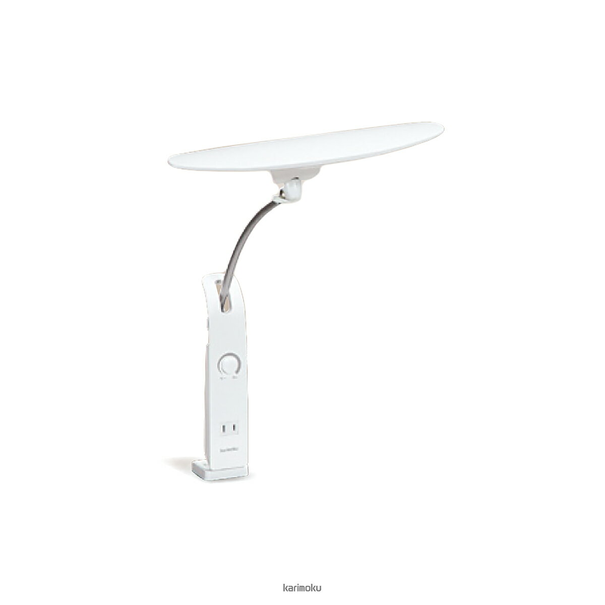 カリモク デスクライト LED KS0156SH LEDスタンドライト[クランプ式] (ホワイト色)【全国送料無料】【同梱不可】【店頭受取対応商品】