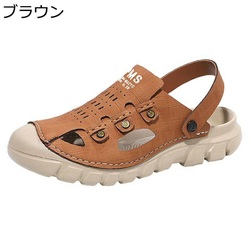 Women'S Shoes - スポーツサンダル 登山サンダル 男性 2way つま先保護 ベルト 夏 履き心地 軽量 水陸両用 スポーツ 登山 ワークマン スリッポン 耐磨耗 耐久性 丈夫 通気性 着脱簡単 ファッション