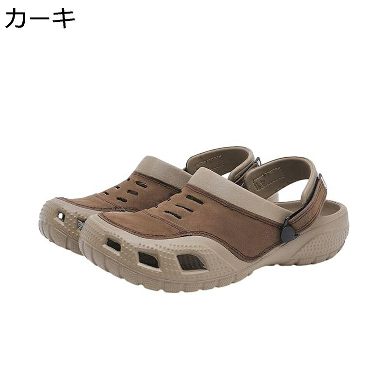 サンダル クロッグ メンズ 厚底 アウトドアサンダル 2way ストラップ ファッション 夏用 スリッパ クッション スリッポン EVA 足裏マッサージ 通気 防滑 やわらか 日常/通勤 レジャー 旅行