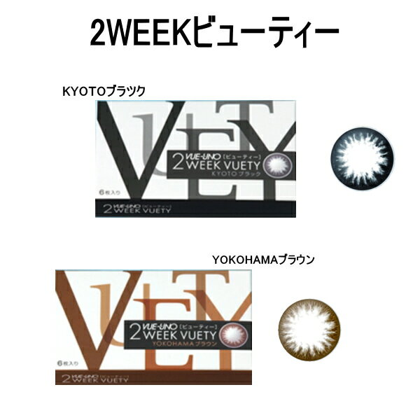 カラコン 度あり 度なし 2week 【送料無料】カラーコンタクトレンズ ビューノ2ウィークビューティー ≪ベーシック≫2箱セット ≪2週間使い捨て≫