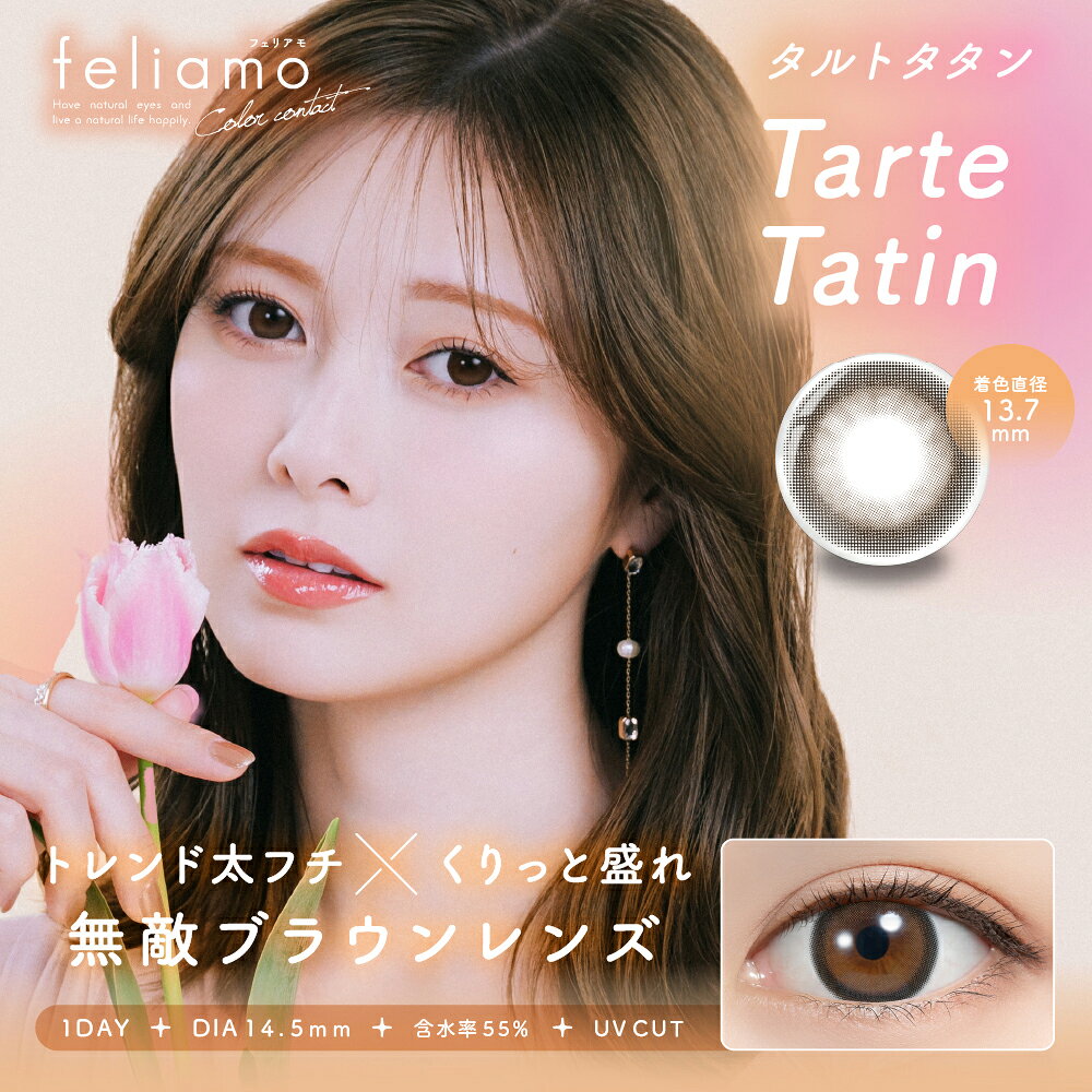 カラコン 度あり 度なし ワンデー 1day フェリアモ 1箱（10枚入/1箱）Feliamo1day≪...