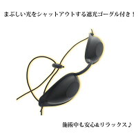 遮光グラス付き