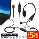 ★マラソンP5倍★ヘッドセット usb ヘッドホン コンピューターヘッドセット PC ヘッドセット マイク付き テレワーク ミュート機能付き 両耳ボイスチャット...