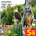 【お買い物マラソン期間中 P5倍 】鳥よけ 鳥よけフクロウ 鳥よけテープ 2個セット 反射板 鳥よけグッズ 鳥対策 防鳥対策 鳥被害 鳥撃退 鳥の糞 カラス撃退...