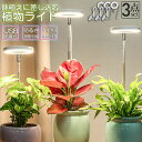 LED植物育成ライト 植物育成ライト 鉢植えに差し込む 3点セット 4段階調光 LED 植物ライト 植物育成ランプ 観葉植物用ライト 室内栽培ランプ 自動オン/...