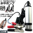 水中ポンプ 12V 2個セット 小型 ウォーターポンプ 12L/min バッテリークランプ 電動 ポンプ ケーブル 3m スイッチ式 強力 給油 給水 排油 排水 灯油 海水 船舶 風呂 水槽 汚水バッテリー クランプ 給排水
