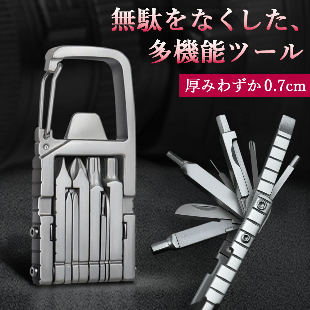 薄型 多機能ツール ドライバー マルチツール 12in1 工具 ドライバーセット ガジェット 携帯 カラビナ キーホルダー ストラップ ミニ 小型 コンパクト ナイフ 栓抜き 折りたたみ プラス マイナス 六角 ドライバー 持ち運び 便利グッズ アウトドア 小さい aibeezakka-10002978 Aibeezakka楽天市場店 パッケージ画像