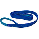 伝統の｢あや織｣で感動的な柔らかさ。だから軽く、荷に傷がつかない。荷重で異なるアイカバー色で巾が分かる。国内生産の3等級のJISスリングです。 　｢種別」両端アイ形　｢材質｣ポリエステル　｢本体色｣青　アイビッグ　サージスリング　50mm　6M　スリングベルト　ベルトスリング　ナイロンスリング　繊維ベルト