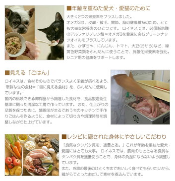 ロイネス Roiness 7歳からの元気をサポート 栄養たっぷり レトルトごはん シニア 総合栄養食 犬用 いわし (80g) 【配送区分:P】