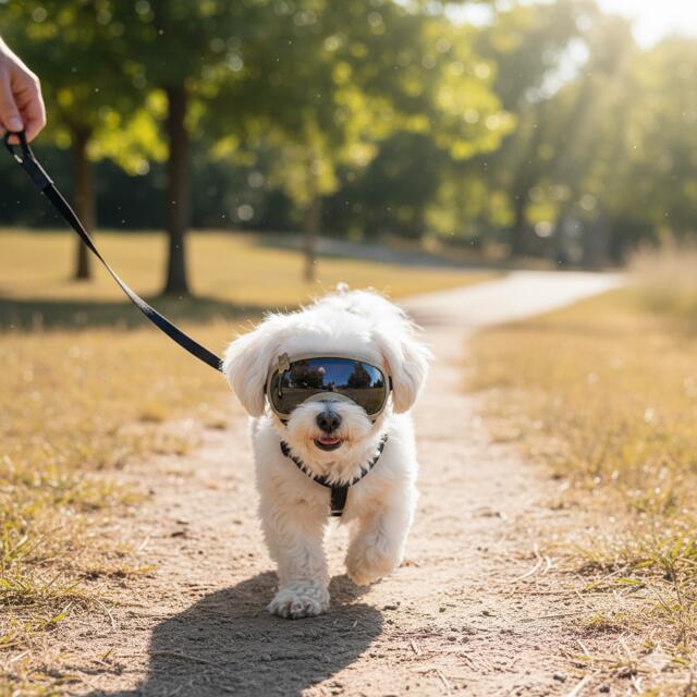 OTTO ANIMAL HEALTHのシグネチャーゴーグル XXXS XXS コヨーテ レンジャーグリーン 全4種 犬 ドッグゴーグル 犬用サングラス 紫外線対策 散歩 お出かけ ドライブ 目 保護 おしゃれ アーミー 軍人 超小型犬 小型犬 ファッション KILONINER JAN:4580761426807他｜アングル2