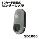 リーベックス SDカード録画式センサーカメラ SD1000 送料無料 防犯カメラ 不審者対策 電池式 簡単設置 畑荒らし対策 配線不要 自動録画 防犯カメラ