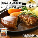 非常食 おかず 5年保存 ハンバーグ煮込み おいしい レトルト 保存食 備蓄 長期保存 そのまま食べられる 加熱不要 美味しい防災食 10/20/50個セット