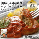 非常食 おかず 5年保存ハンバーグ煮込み トマトソース おいしい レトルト 保存食 備蓄 長期保存 そのまま食べられる 加熱不要 美味しい防災食 10/20/5...