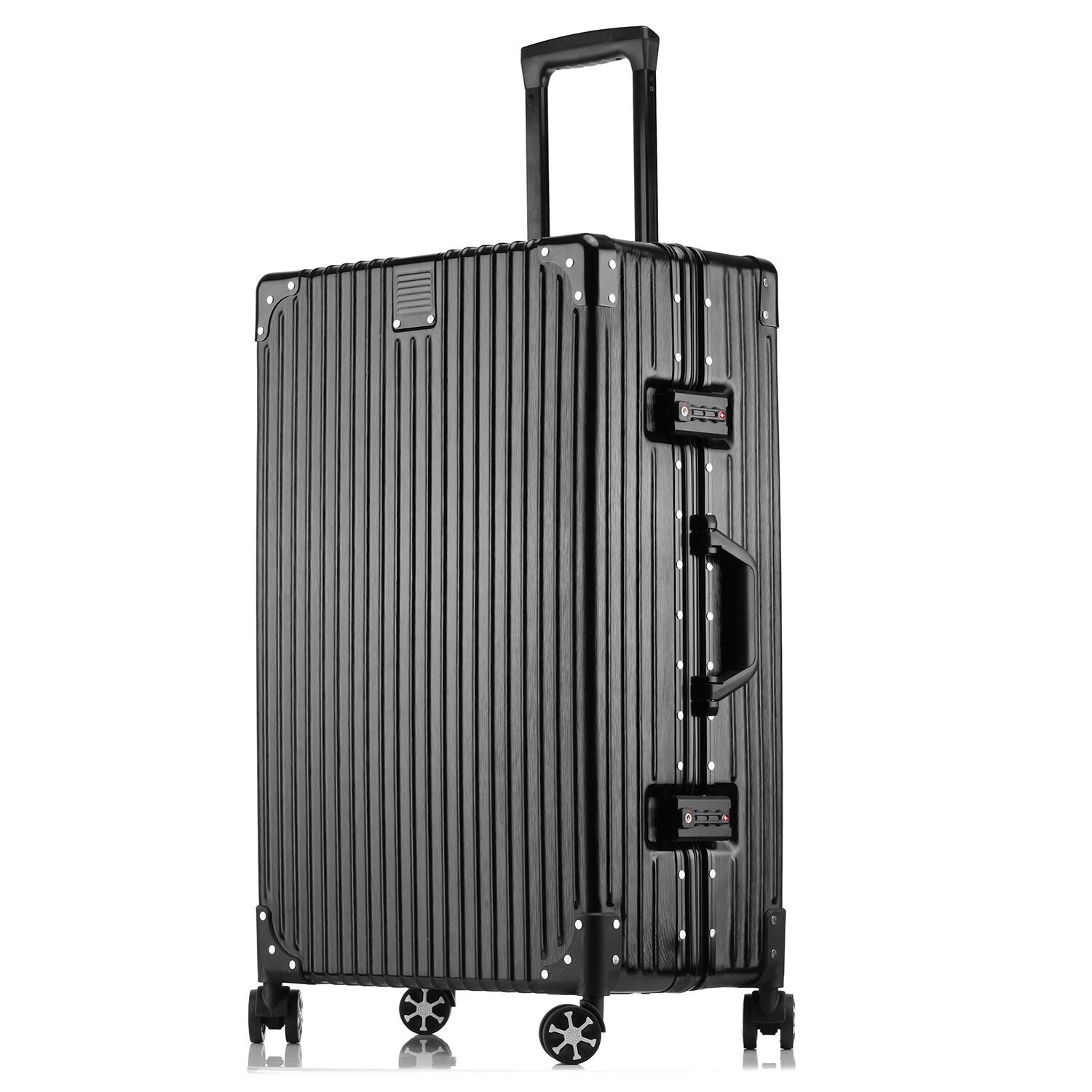 スーツケース キャリーバッグ キャリーケース トランクケース トロリーケース アルミフレーム Lサイズ 軽量 ダブル 大型 大容量 空港 旅行カバン 世界基準 TSAロック ダイヤルロック 送料無料