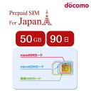 SIM for Japan 日本国内用 90日間 50GB 使い捨てSIM(標準/マイクロ/ナノ)  ...