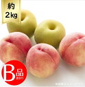 【送料無料】白桃と和梨食べ比べ 約2kg 訳ありR7年度先行予約商品
