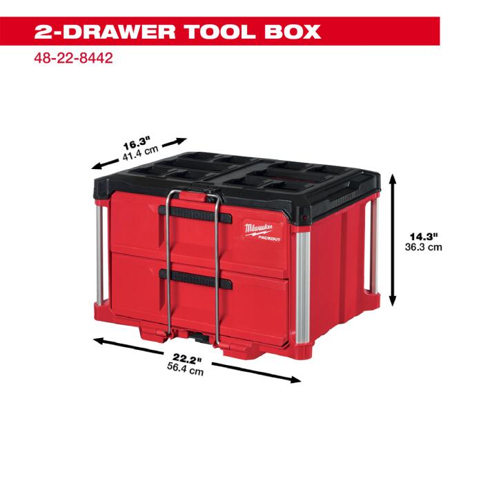 樂天商城 - ミルウォーキーツールジャパン合同会社｜Milwaukee Tool Japan PACKOUT 引き出し収納 2段 48228442
