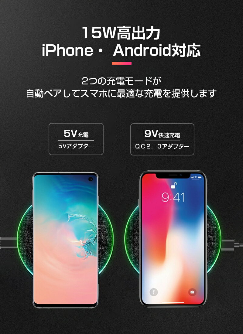 ワイヤレス充電器 布パターン 高品質 安定感 超薄型 軽量 多重保護 異物検知 コンパクト シリコン 滑り止め 高感度 ゆうパケット 送料無料 充電プレート チー充電器 Qi認証 QI急速充電 置くだけ充電 電磁誘導式 iPhone13シリーズ対応 多機種対応5W7.5W10W15W出力対応 知能 ... ワイヤレス充電器 布パターン 高品質 安定感 超薄型 軽量 多重保護 異物検知 コンパクト シリコン 滑り止め 高感度 ゆうパケット 送料無料 充電プレート チー充電器 Qi認証 QI急速充電 置くだけ充電 電磁誘導式 iPhone13シリーズ対応 多機種対応5W7.5W10W15W出力対応 知能 ...