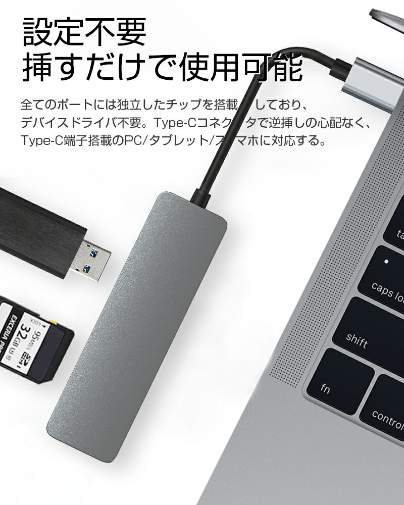 USB C ハブ SDカードリーダー HDMI出力ポート 高速データ転送 MacBook Pro iPad ChromeBook等に対応 互換性抜群 ゆうパケット 殿堂 送料無料 1つUSB HDMI type 6in1ハブ 変換アダプター スロット搭載TFカードリーダー SDカード 3.0ポート +2つUSB2.0ポート対応 Cドック 3 ... USB C ハブ SDカードリーダー HDMI出力ポート 高速データ転送 MacBook Pro iPad ChromeBook等に対応 互換性抜群 ゆうパケット 殿堂 送料無料 1つUSB HDMI type 6in1ハブ 変換アダプター スロット搭載TFカードリーダー SDカード 3.0ポート +2つUSB2.0ポート対応 Cドック 3 ...